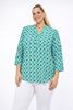 Immagine di CURVY GIRL GEOMETRIC PRINT BLOUSE